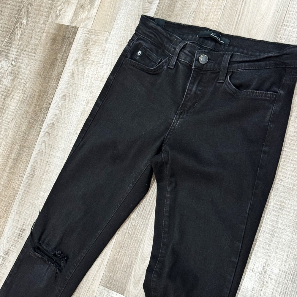 Kancan black distressed raw hem skinny jean ❤️ - Picture 4 of 7
